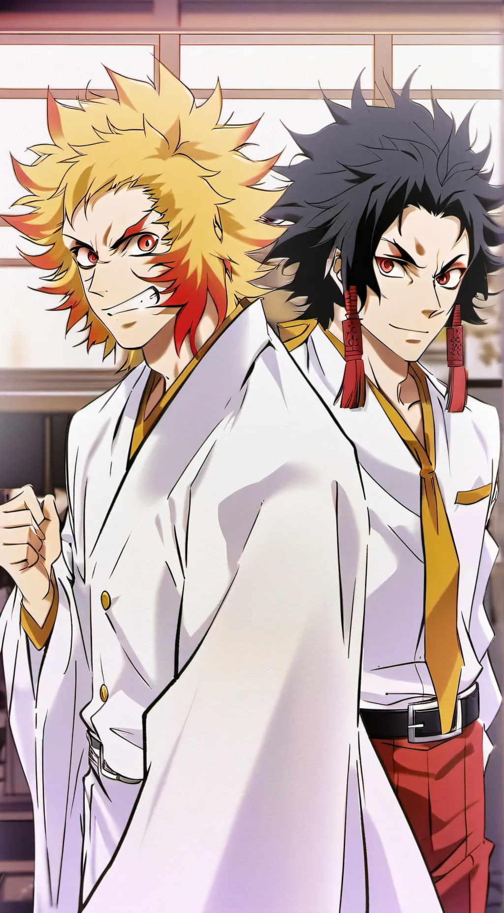 ai character: Rengoku background
