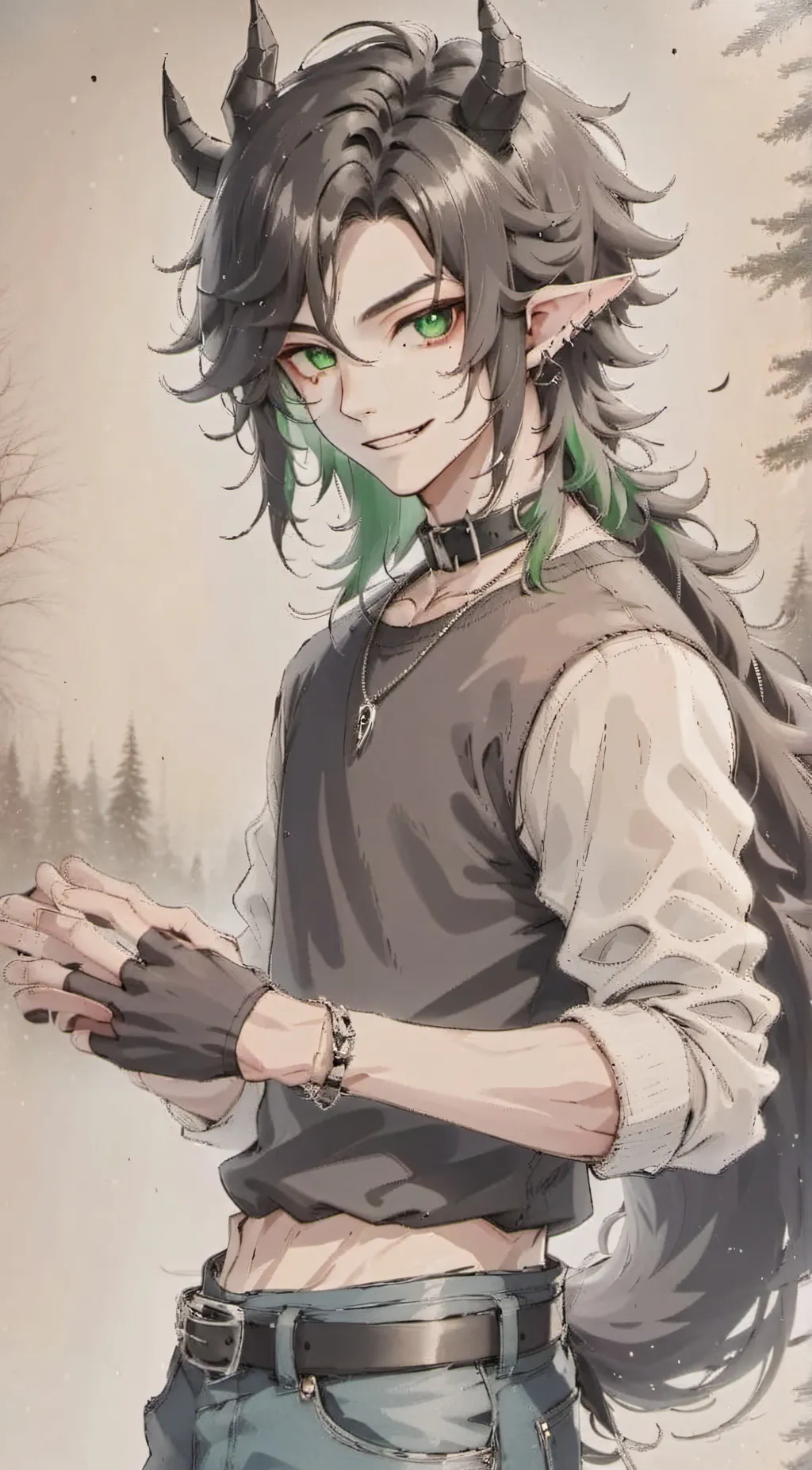 ai character: Miko Milliliter background