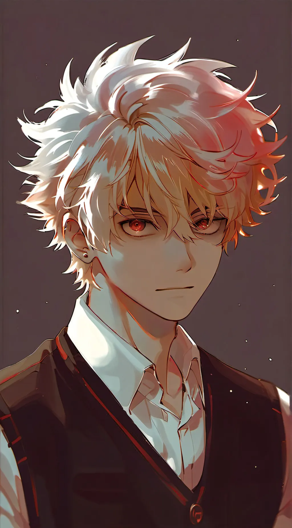 ai character: Katsuki Bakugo.×♡ background