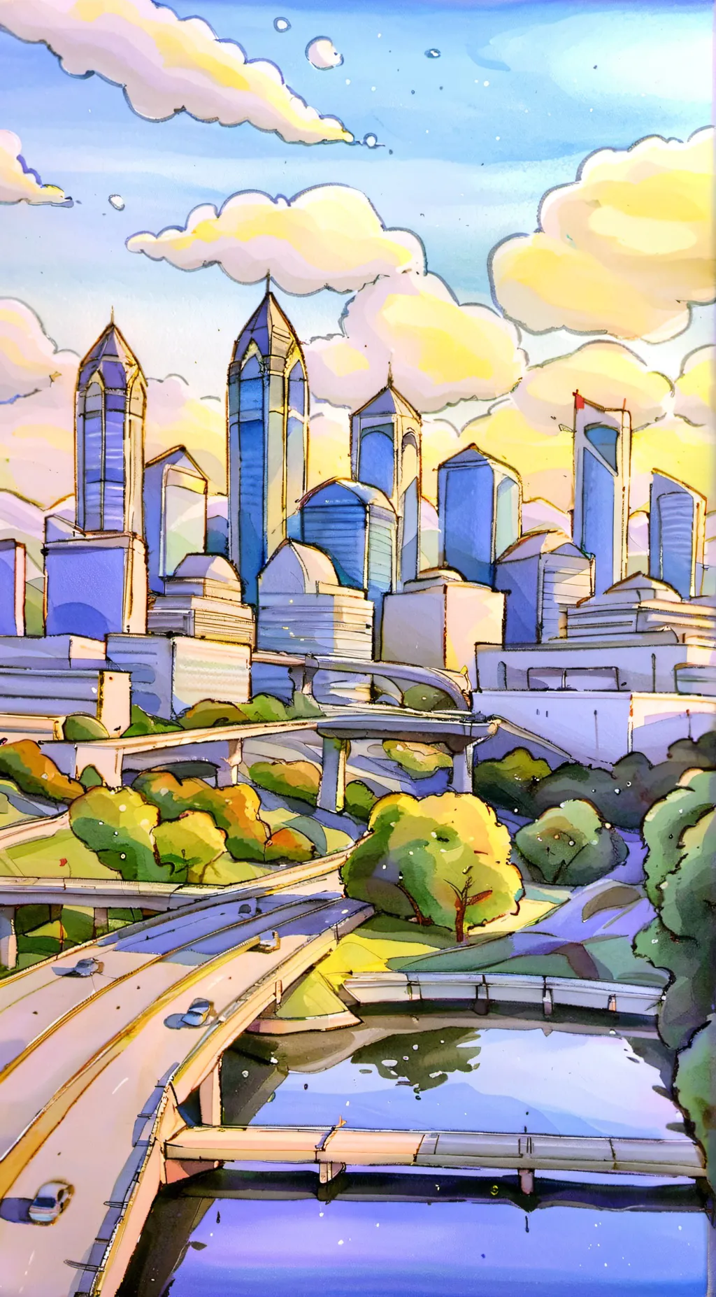 ai character: Atlanta,2023 background