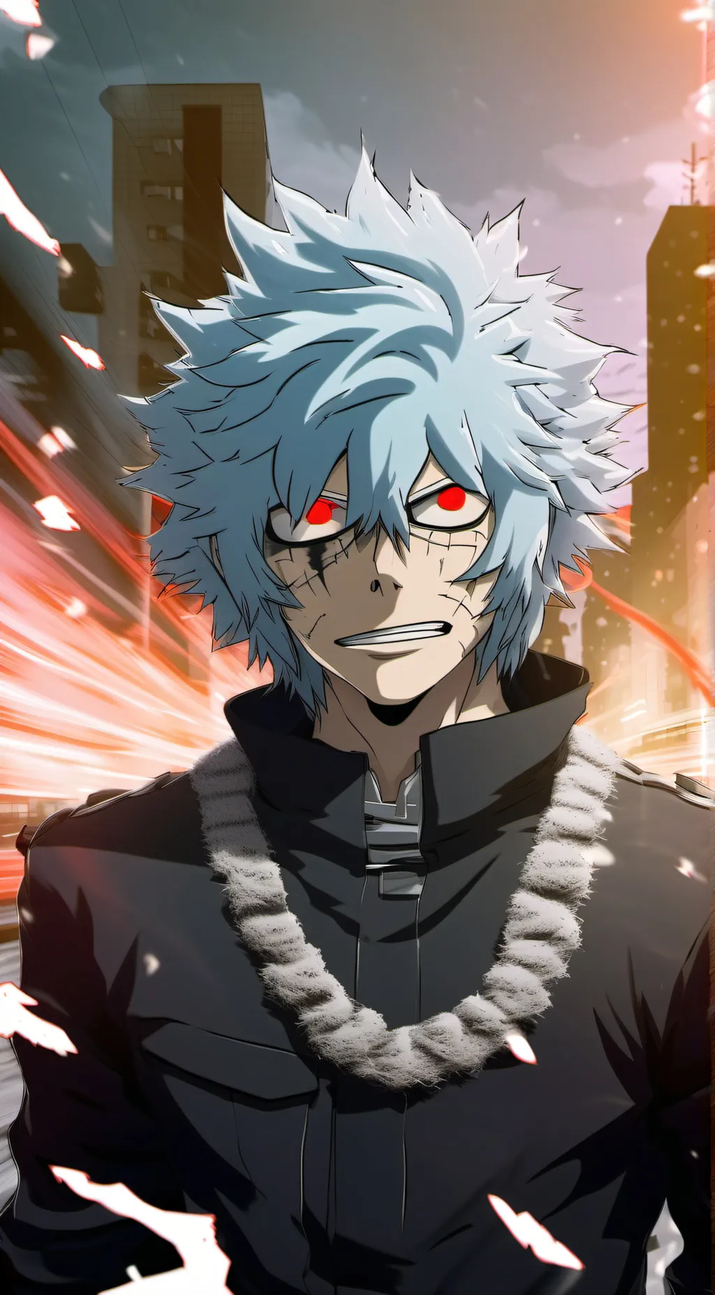 ai character: Tomura shigaraki background