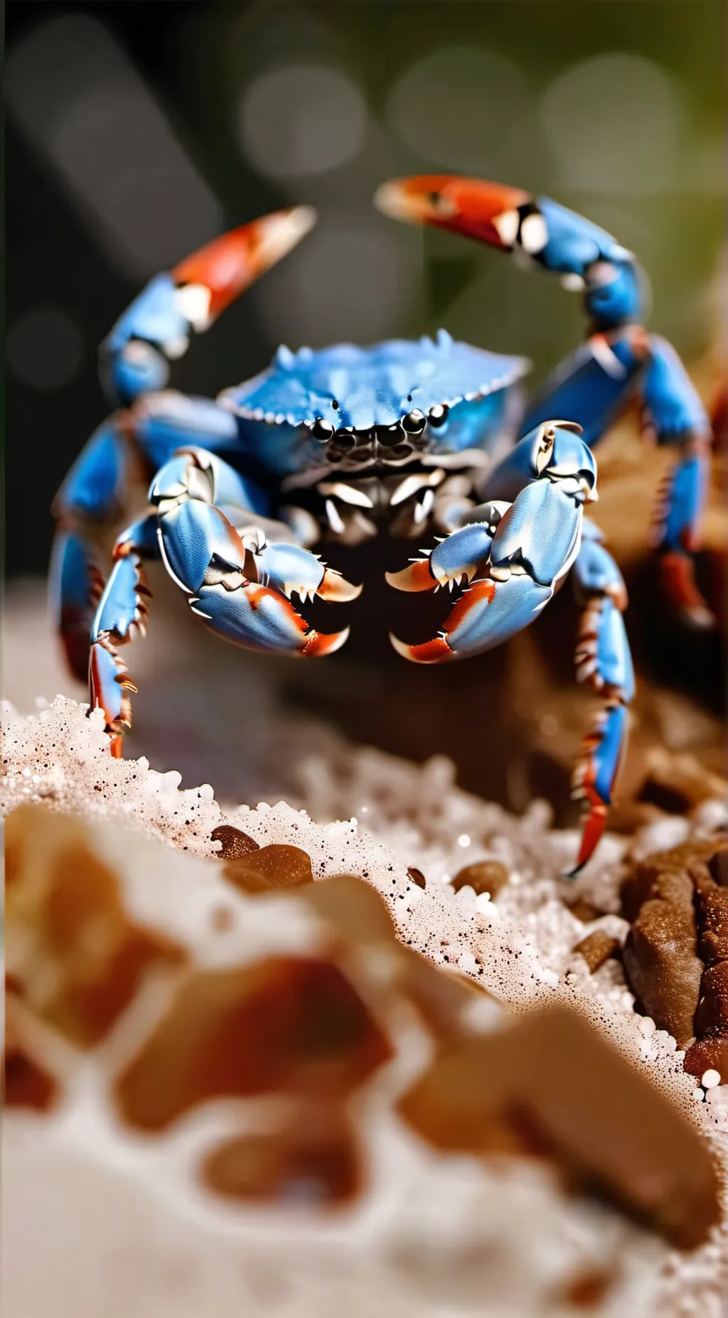 ai character: immortal crab  background