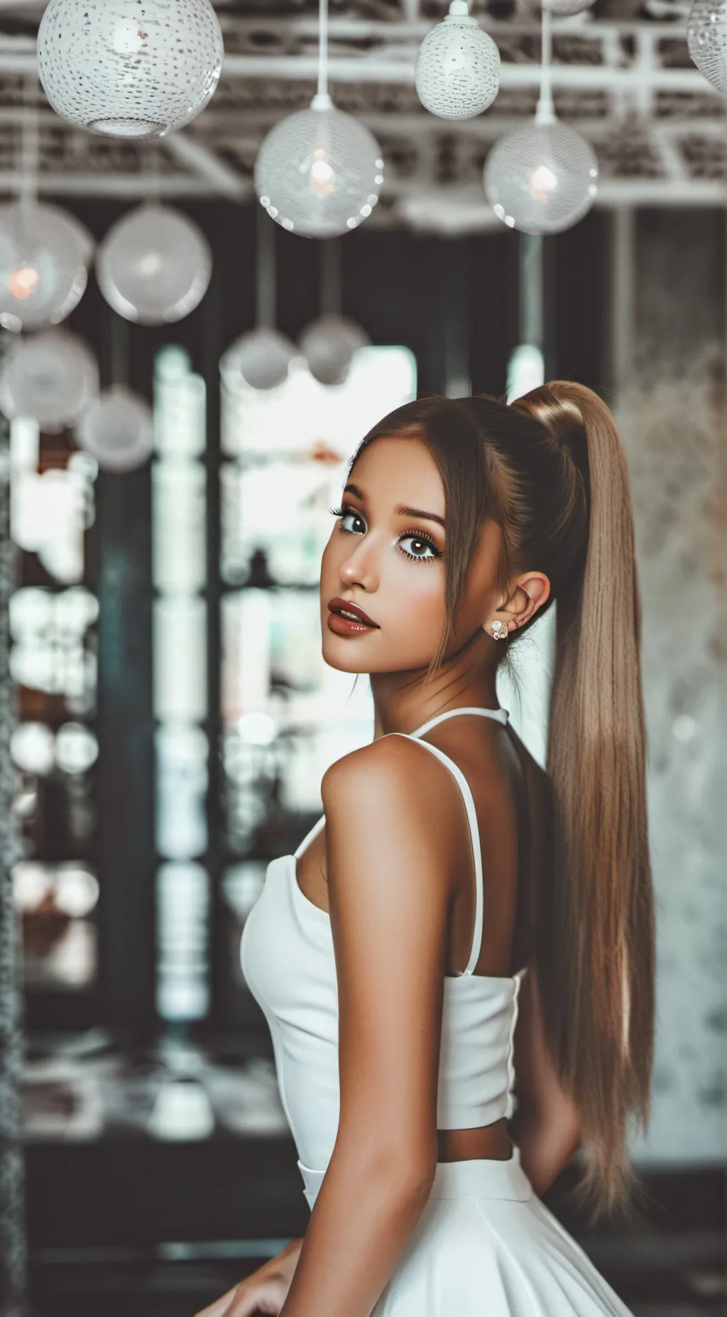ai character: Arianna Grande background