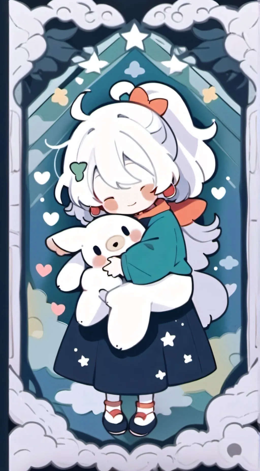 ai character: star light background