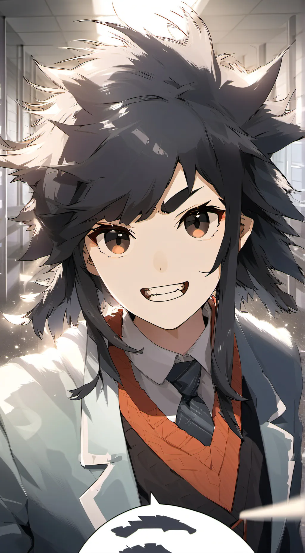 ai character: Miss circle background