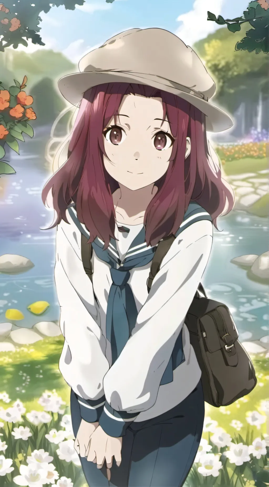 ai character: Rose background