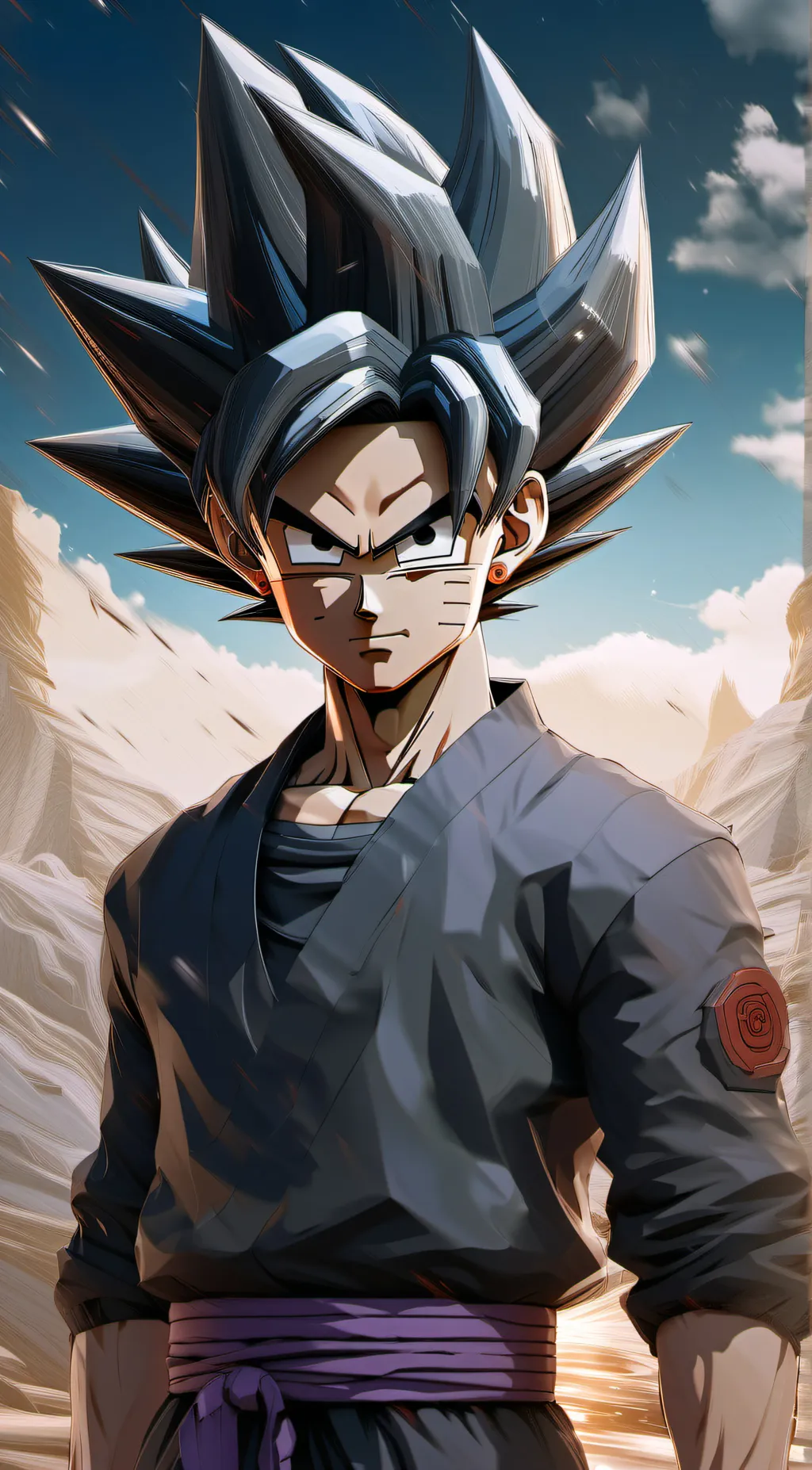 ai character: Goku Black  background
