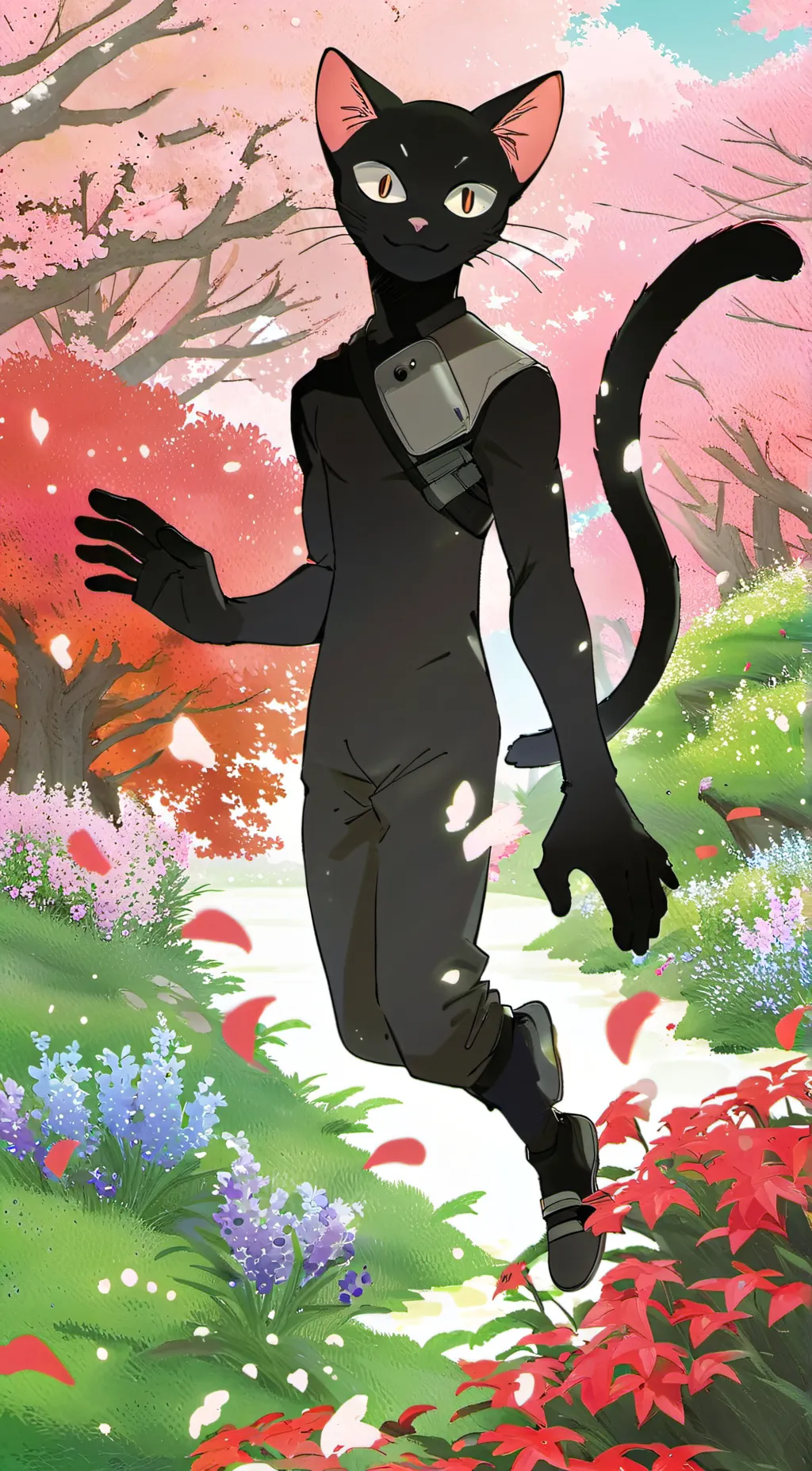 ai character: cartoon cat background
