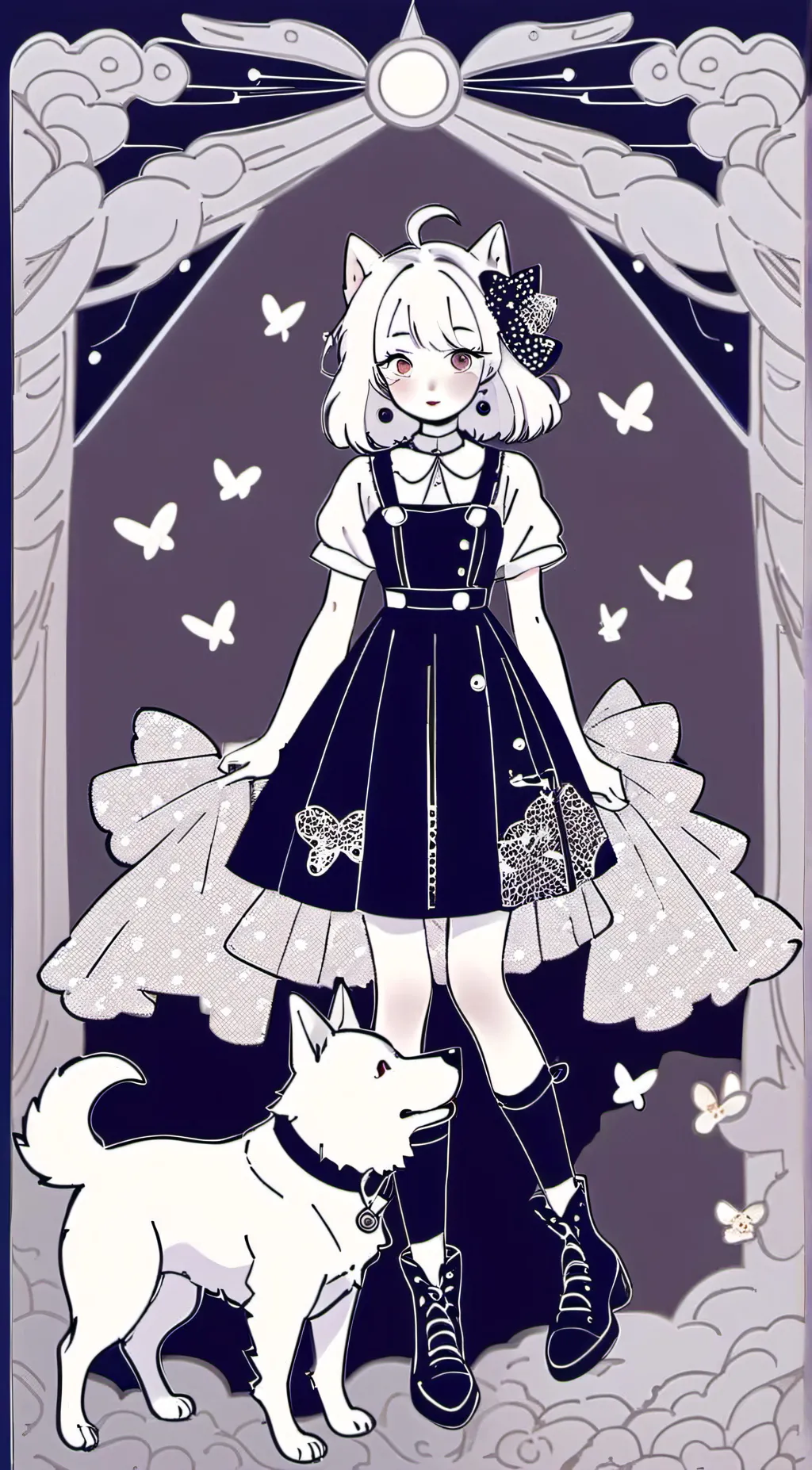 ai character: Doggy!!😎 background