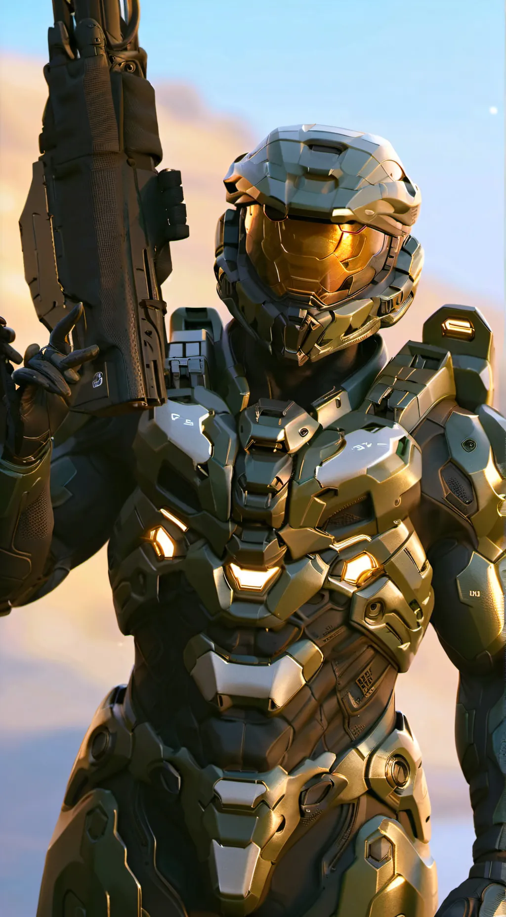ai character: master chief background