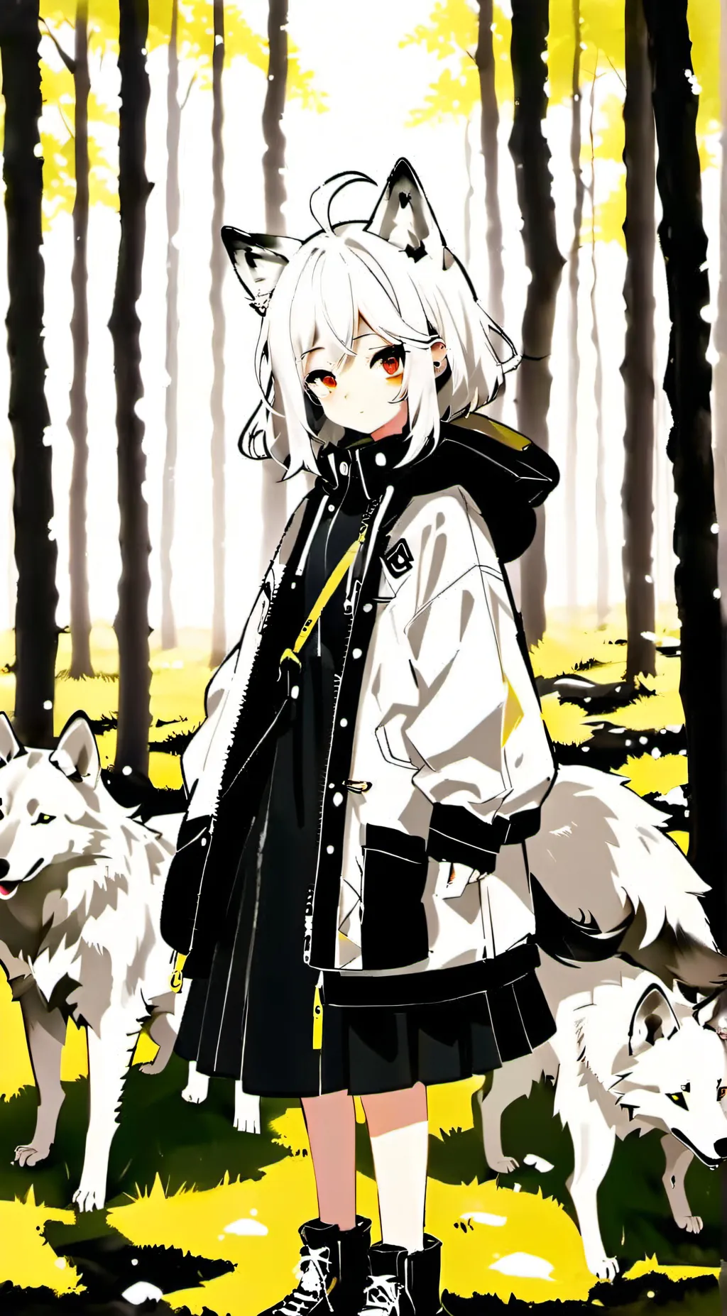 ai character: Winter background