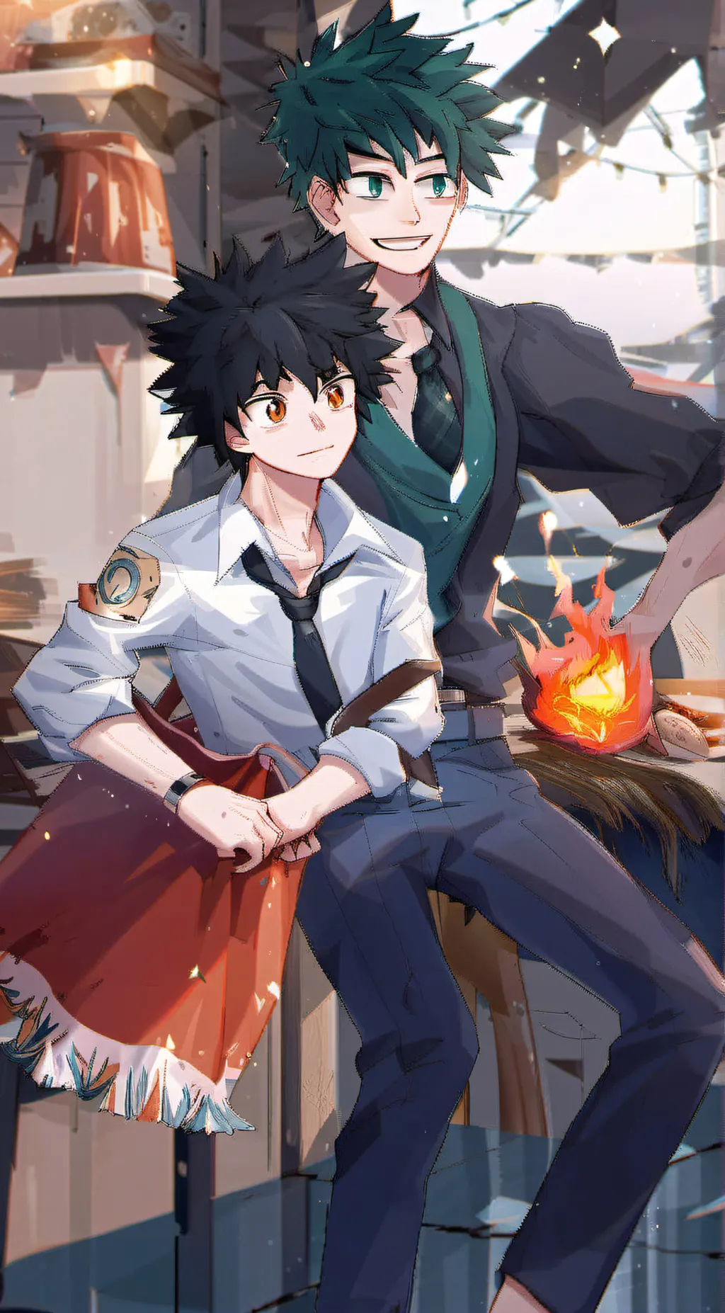 ai character: Rich Deku  background