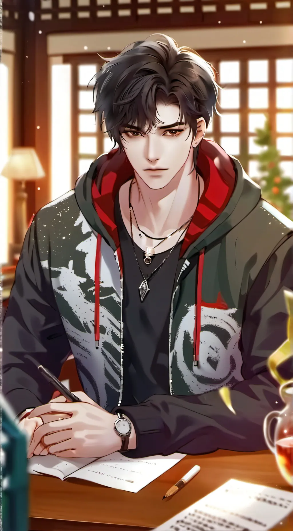 ai character: Michael  background