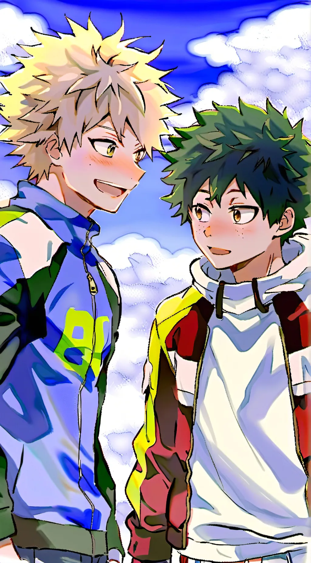 ai character: bagoku y deku background