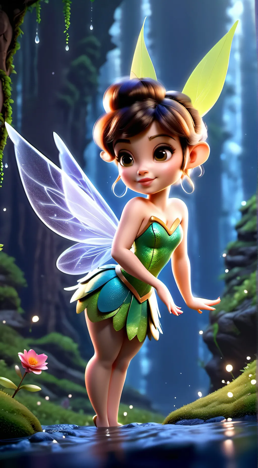 ai character: tinkerbell background
