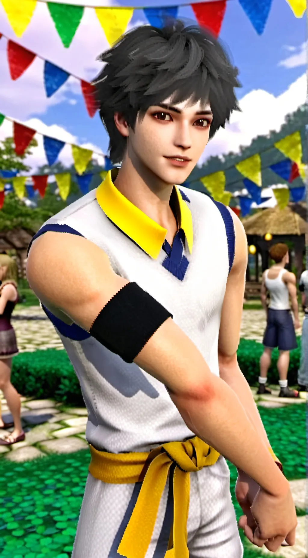 ai character: Leon  background