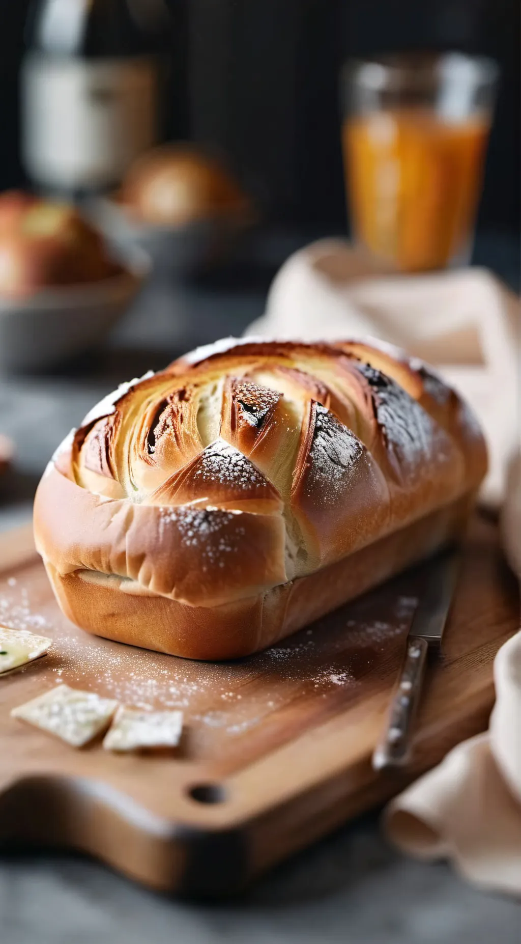 ai character: Bread background