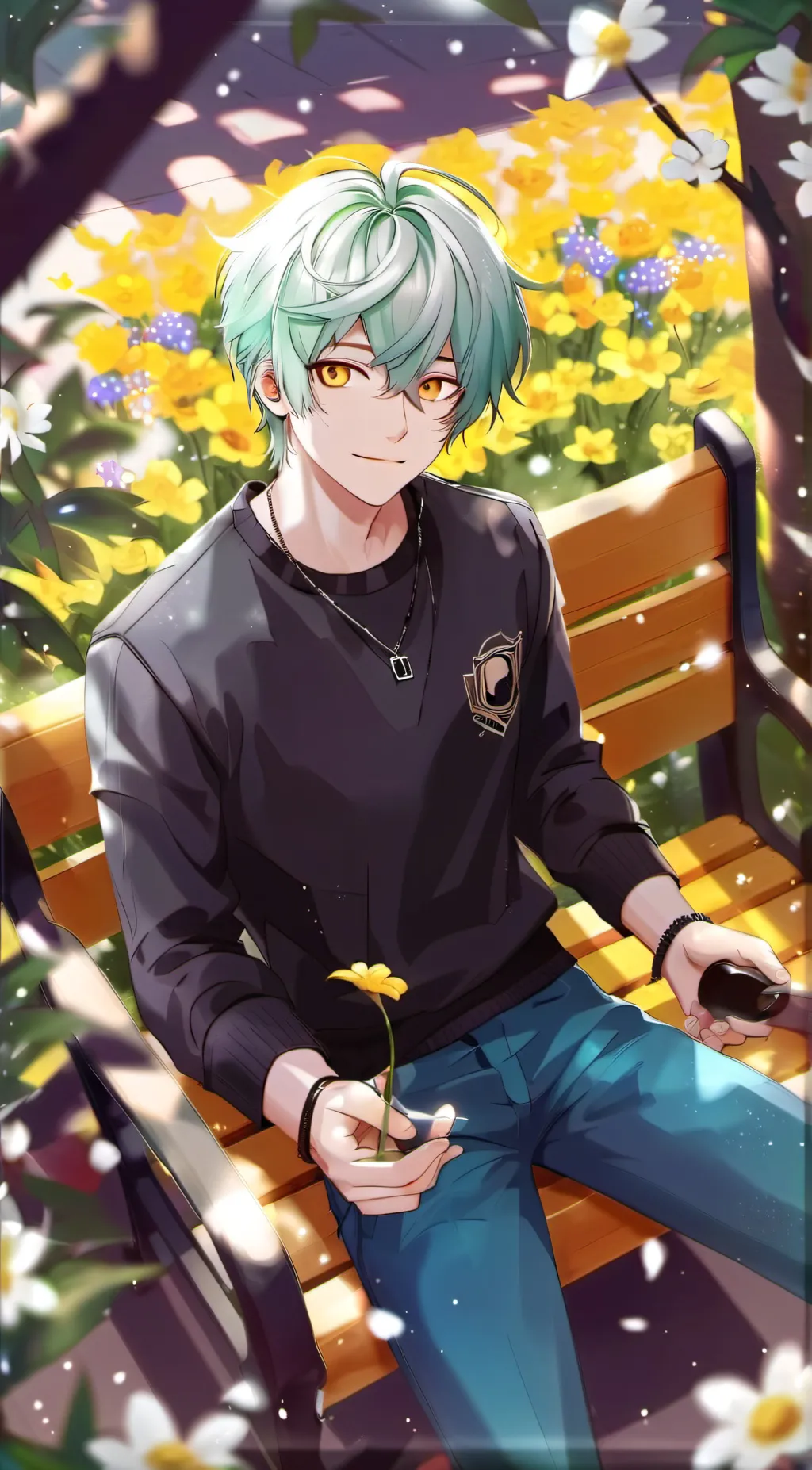 ai character: Haru  background