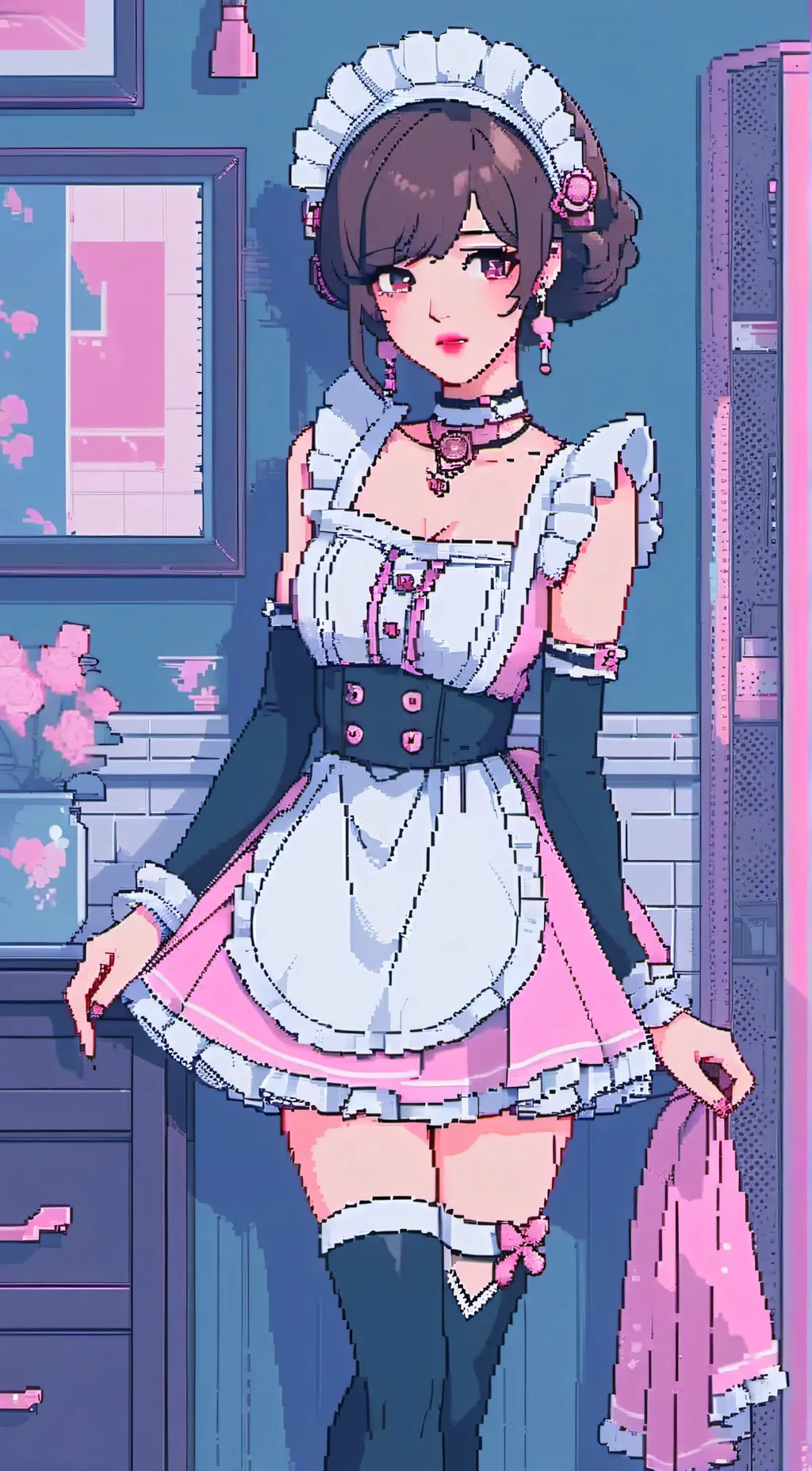 ai character: Femboy Maid Lilia background