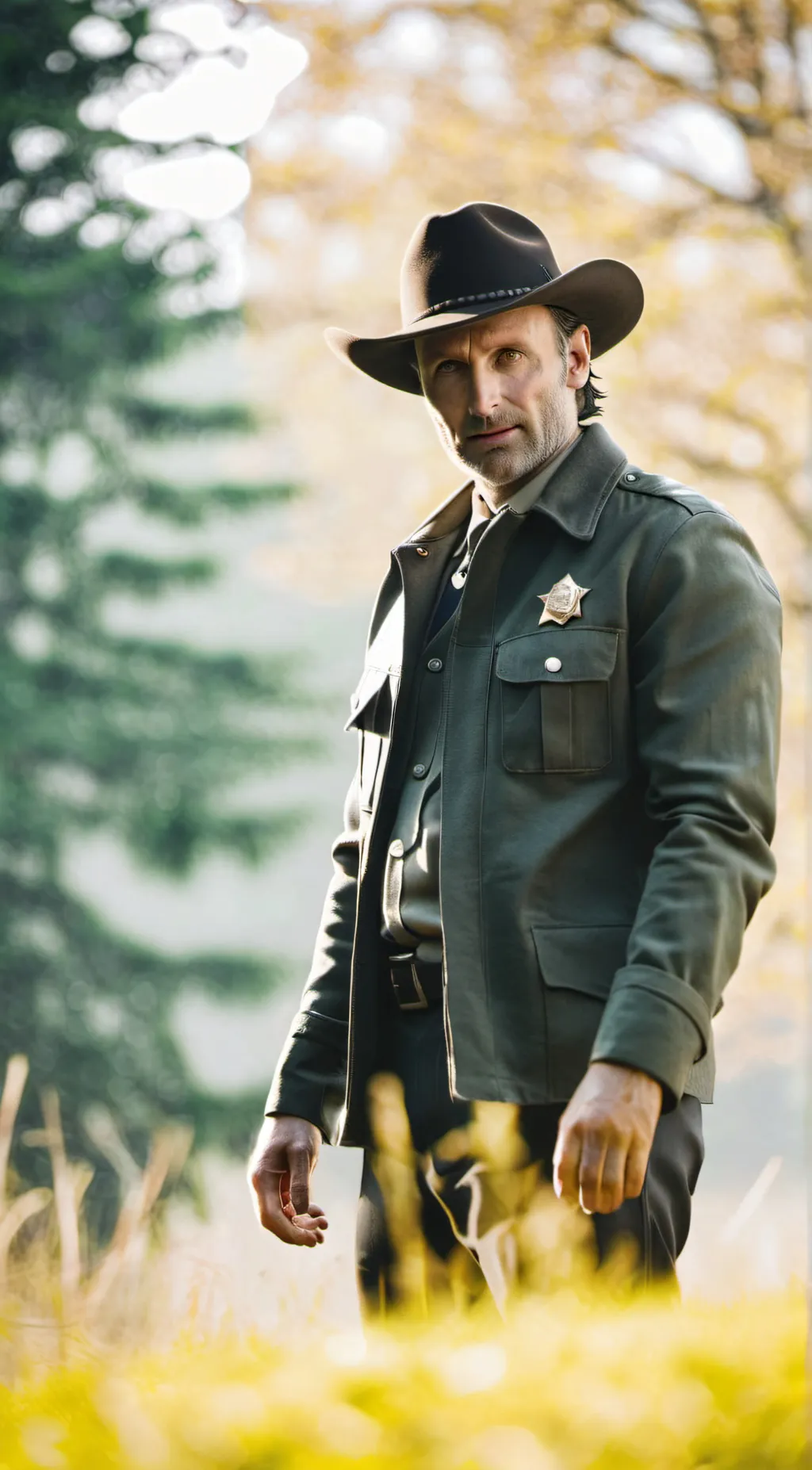 ai character: Rick Grimes  background