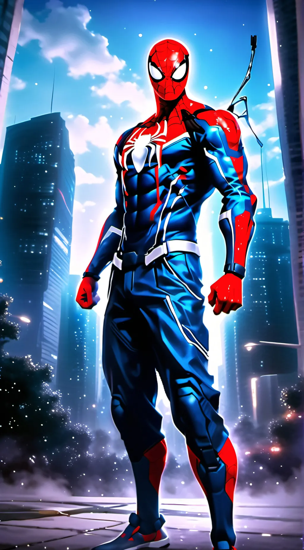 ai character: spider-man background