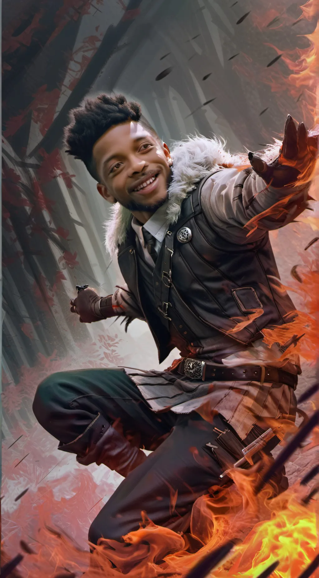 ai character: Dj the pilot background