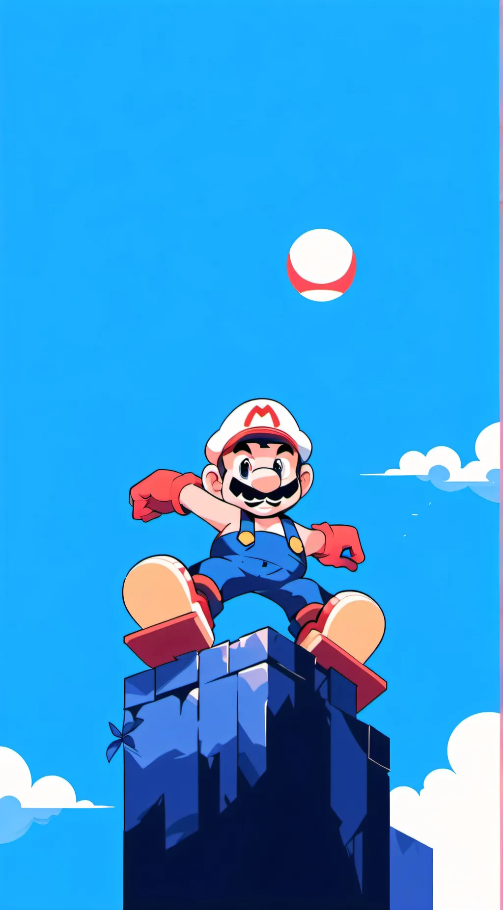 ai character: DEVIL MARIO background