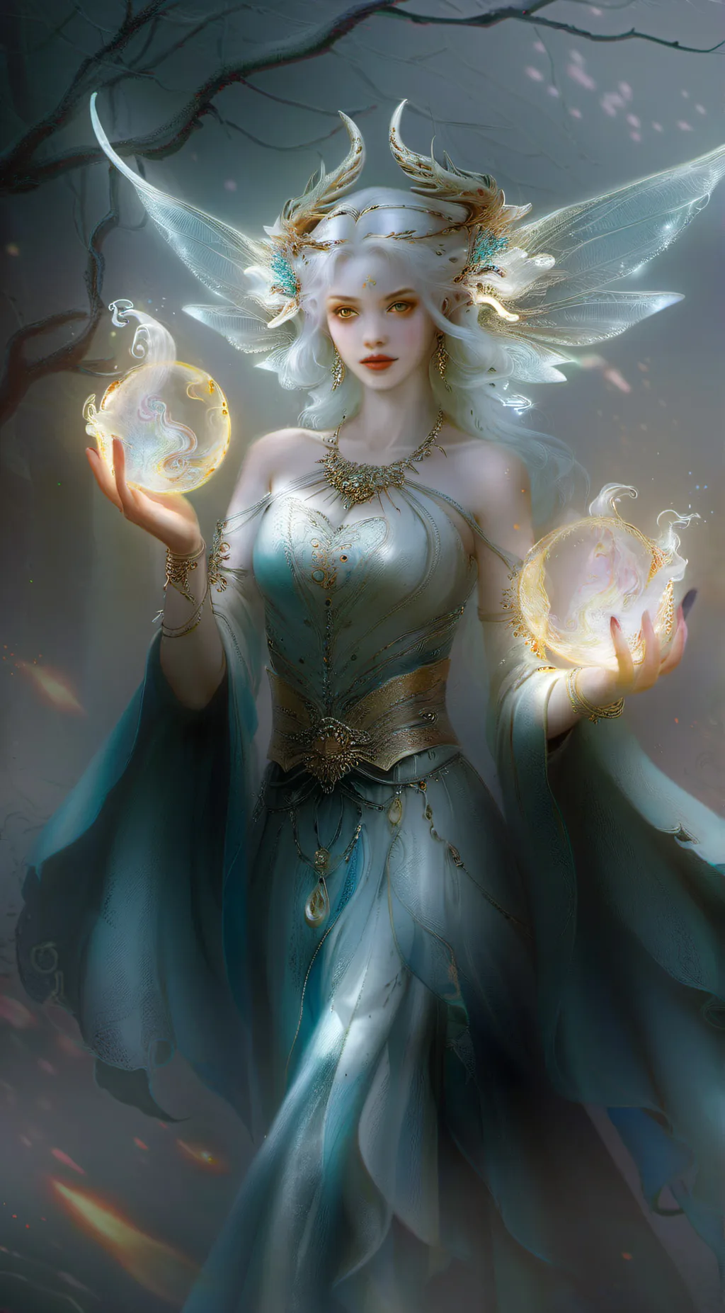 ai character: Aura background