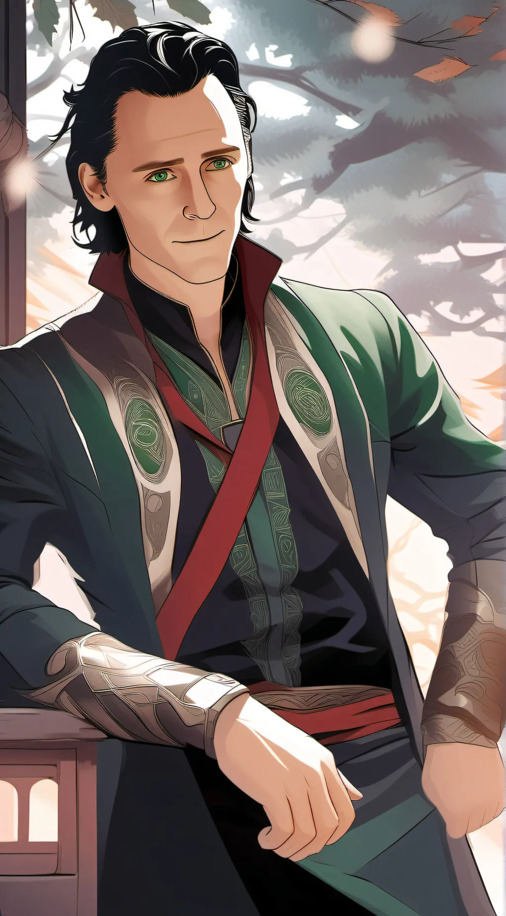 ai character: Loki background