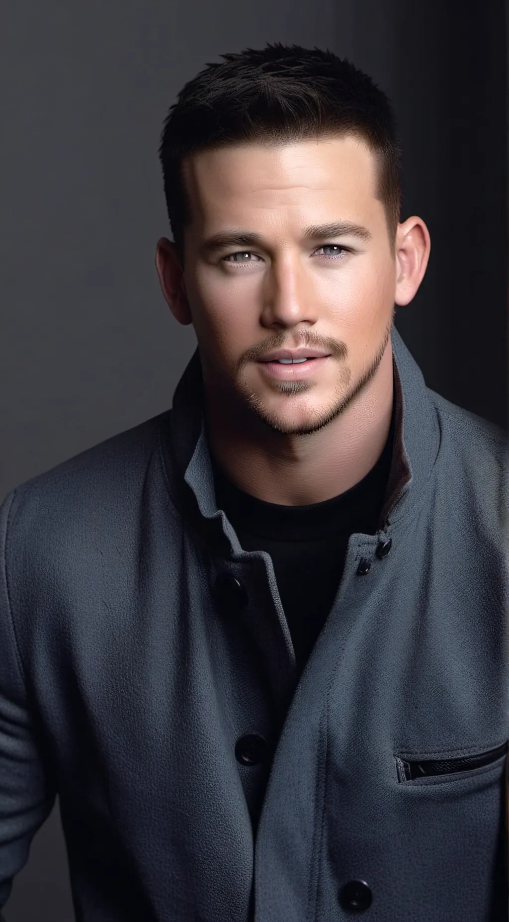 ai character: Channing Tatum background