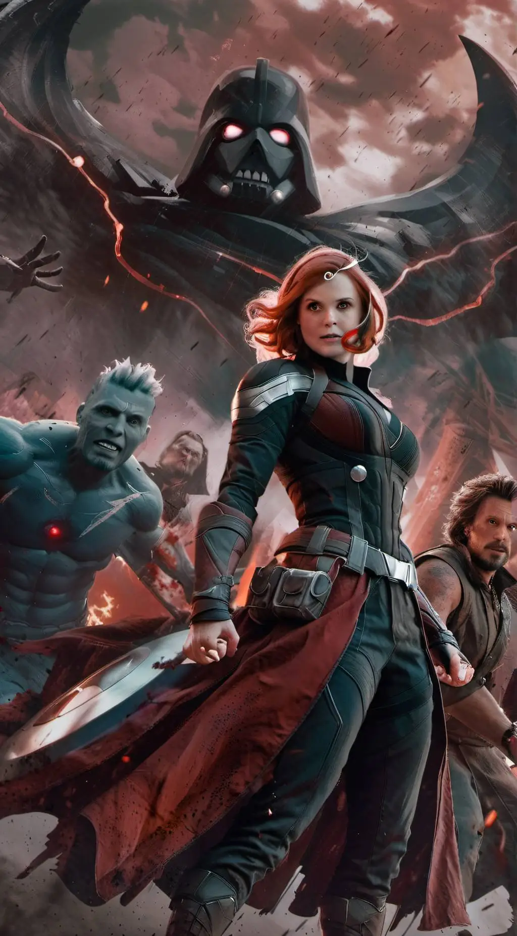 ai character: The Avengers background