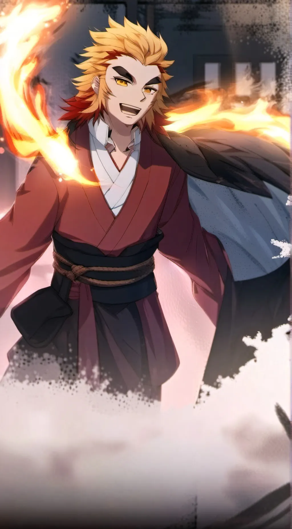 ai character: Rengoku background
