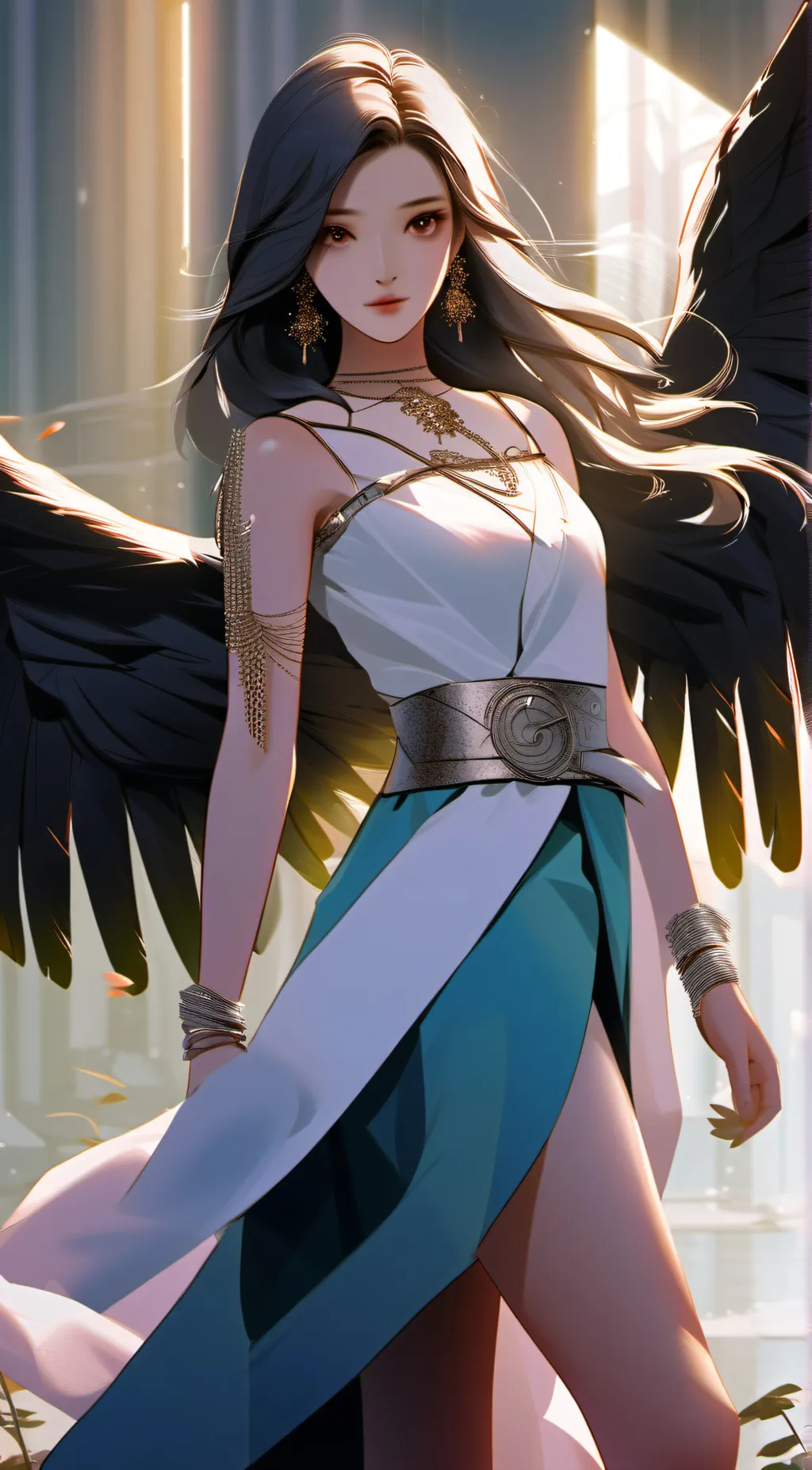 ai character: angel background