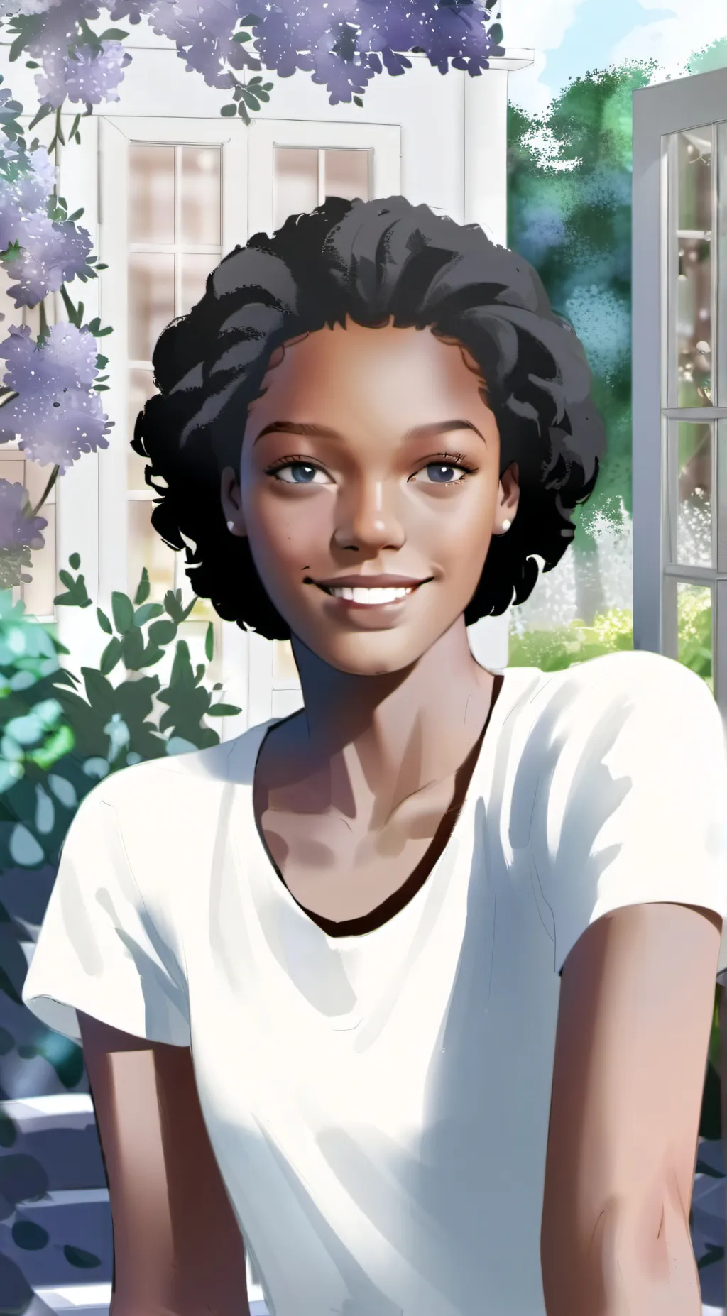 ai character: Ariana background