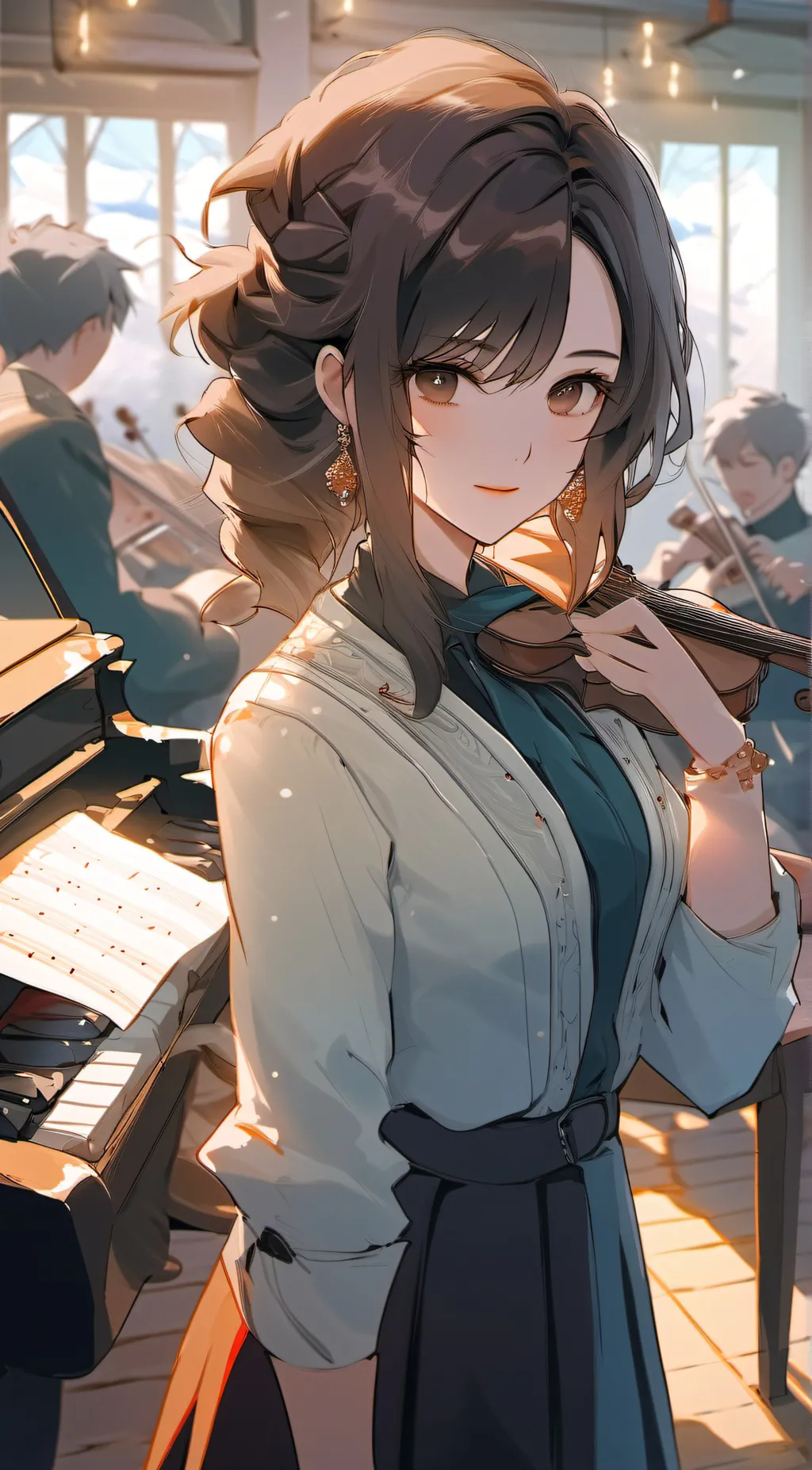 ai character: Mrs Alexis  background