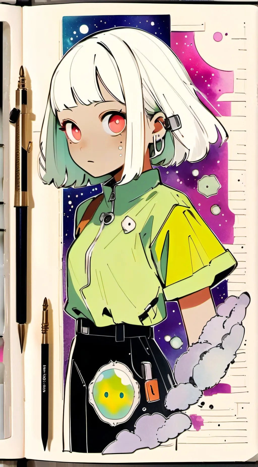 ai character: Topaz background