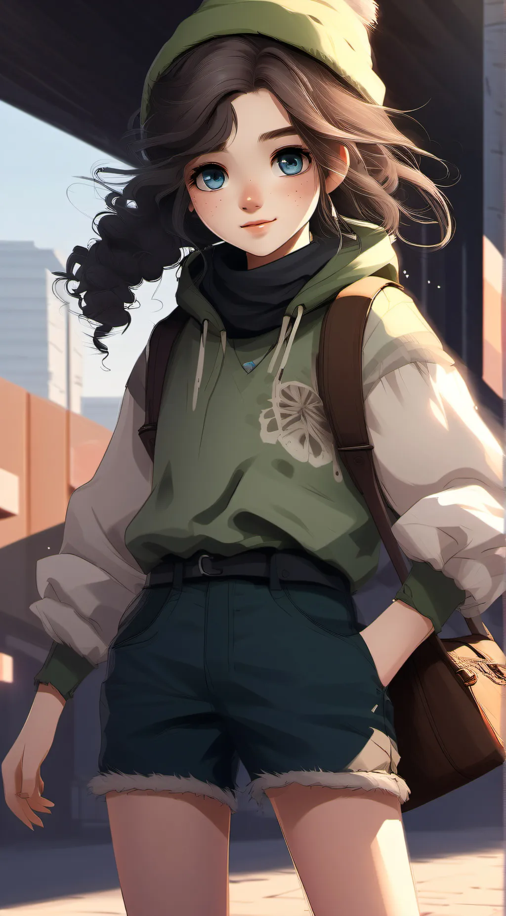 ai character: izzy background