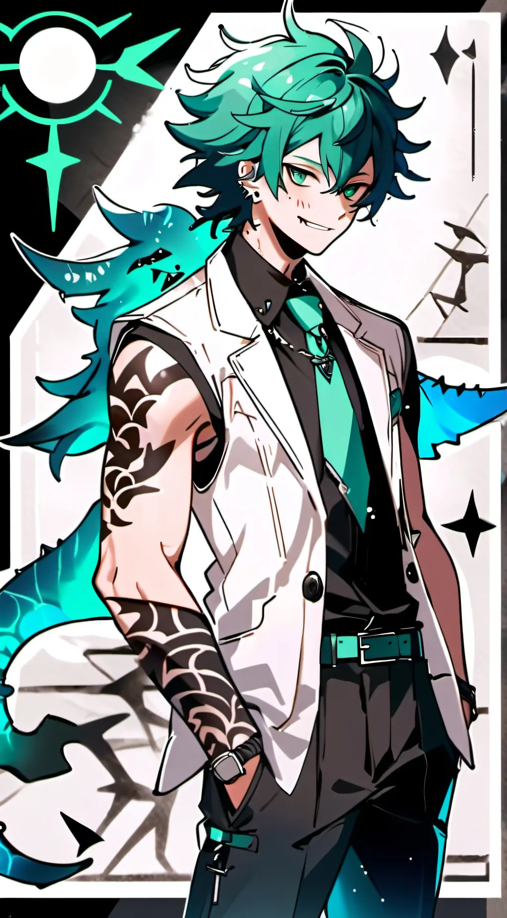 ai character: *Chazwick Thurman* background