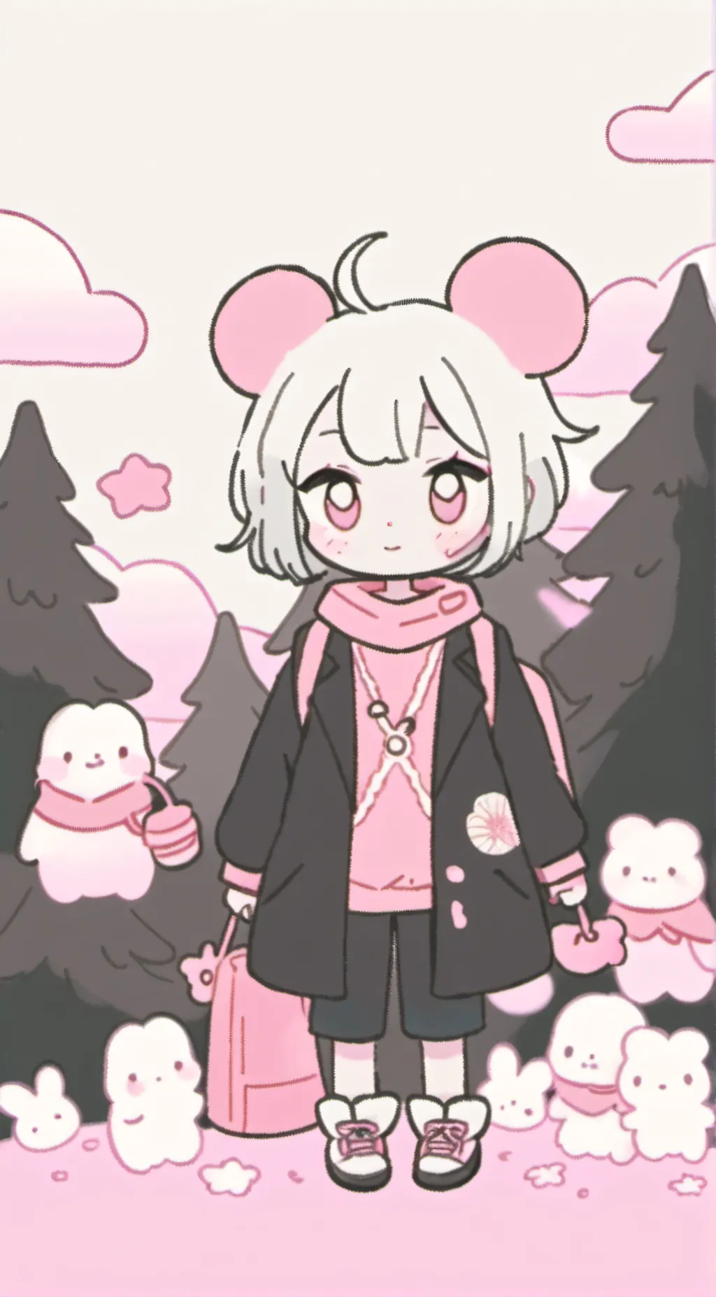 ai character: E FOR PIFE background