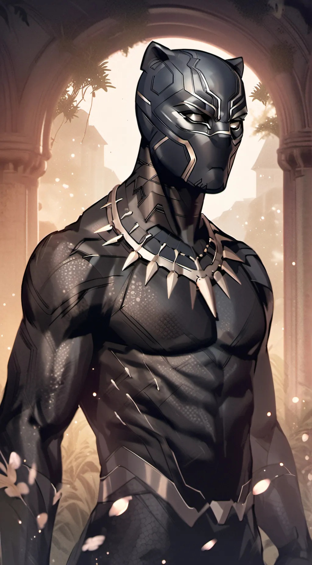 ai character: black panther background