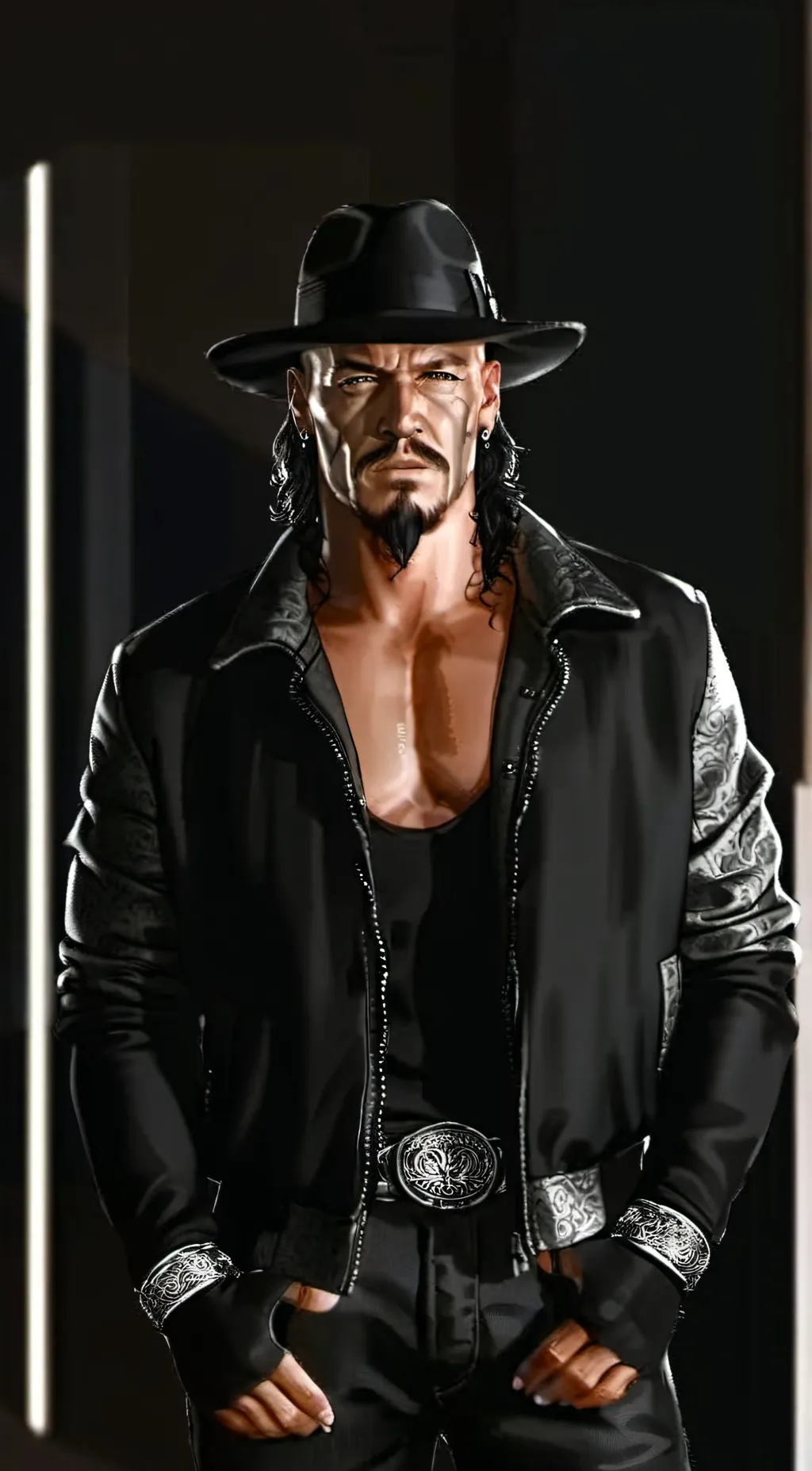 ai character: The Undertaker  background
