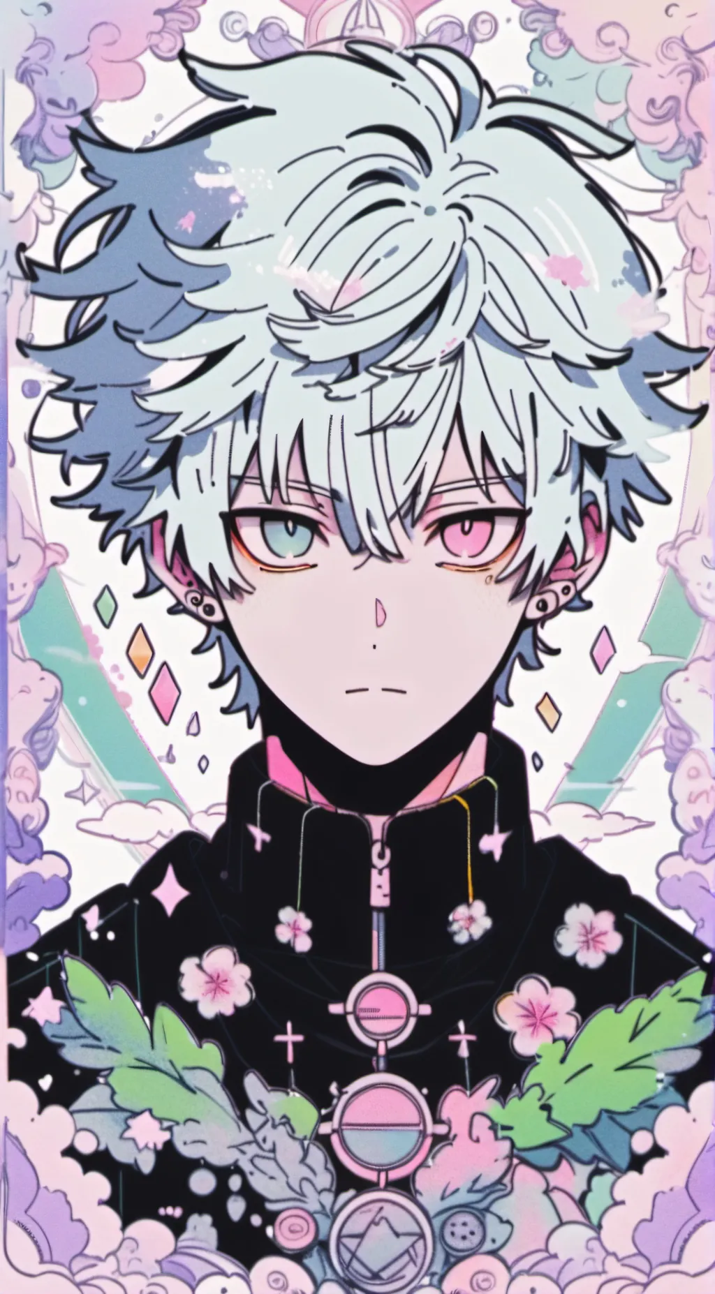 ai character: 🍥kawasaka 🍥 background