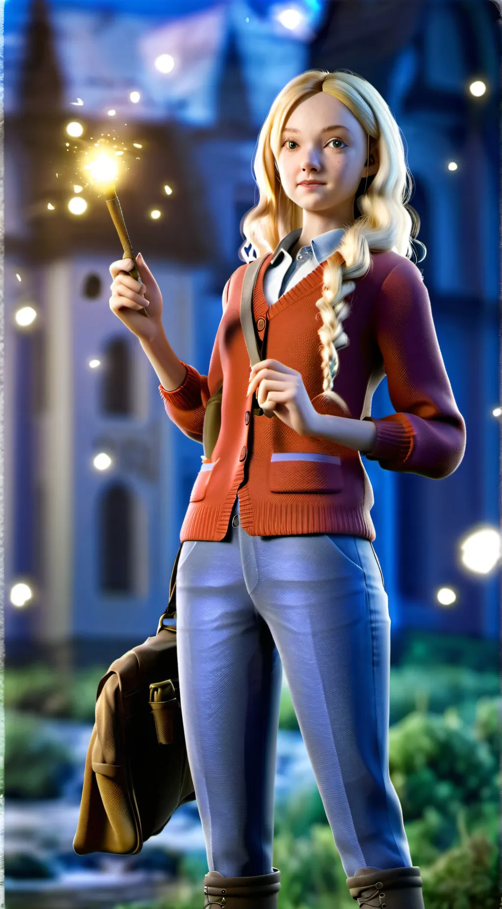 ai character: Luna lovegood  background