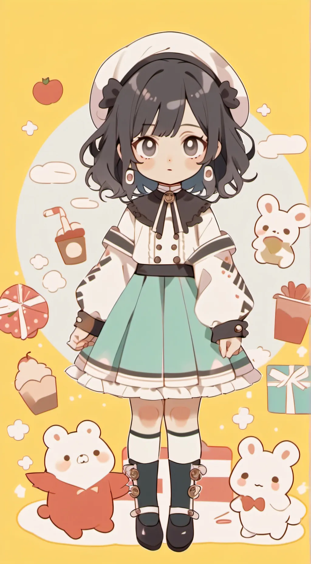 ai character: Miércoles Addams background