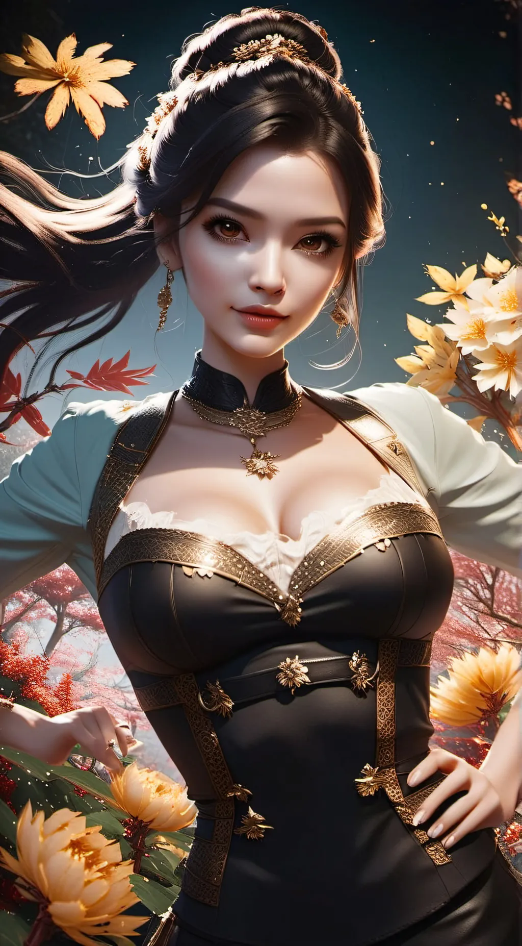 ai character: Aria background