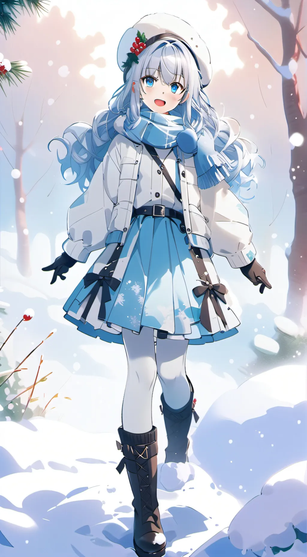 ai character: Coral background