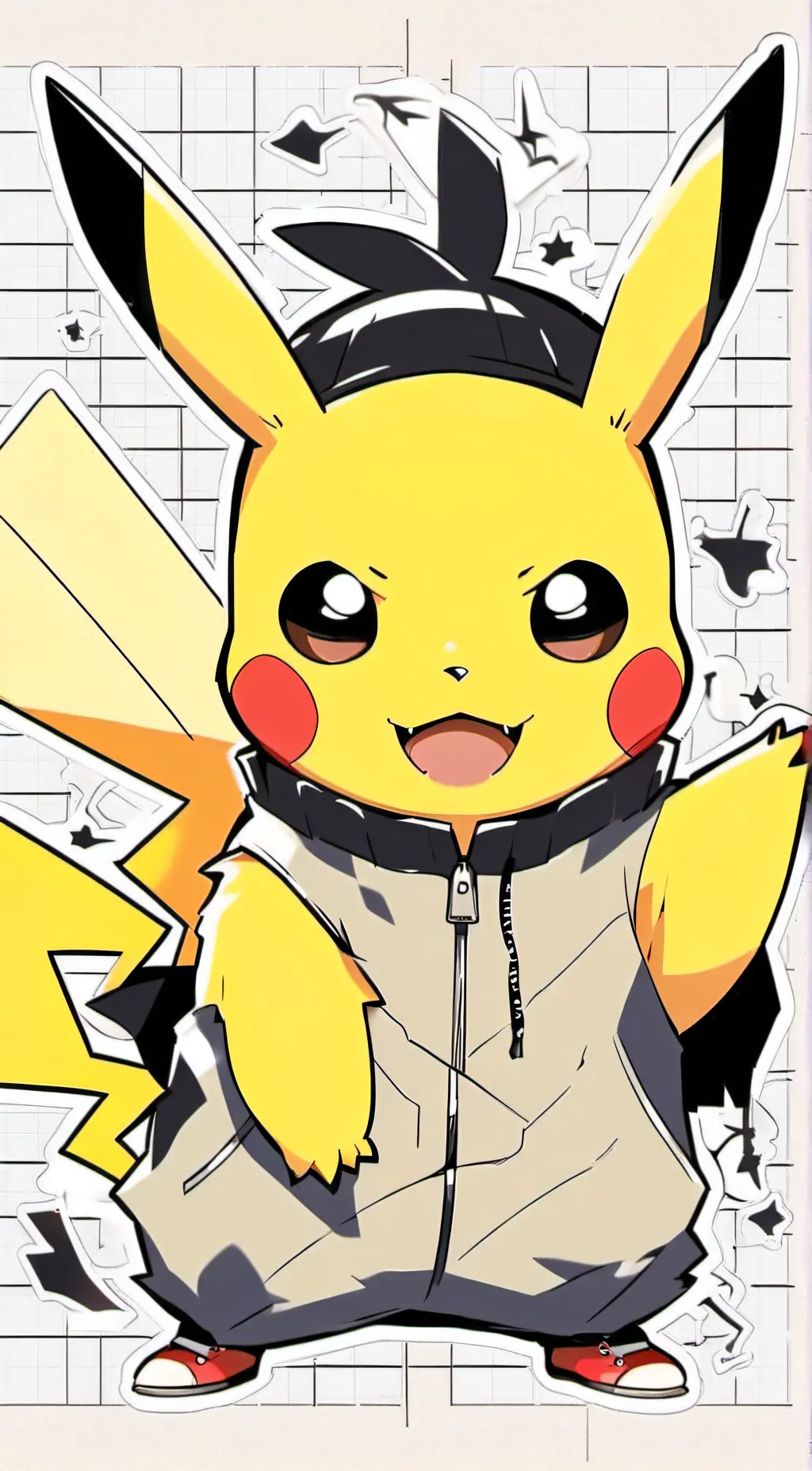 ai character: Pikachu background