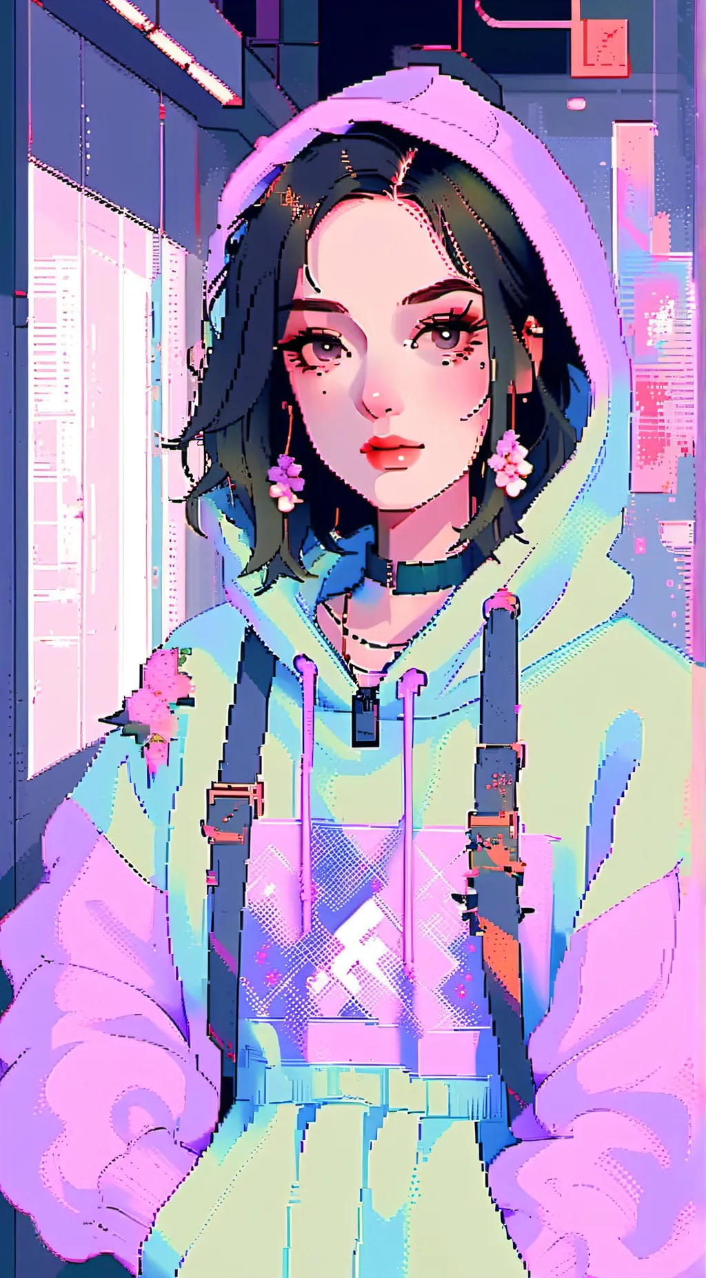 ai character: Luna background