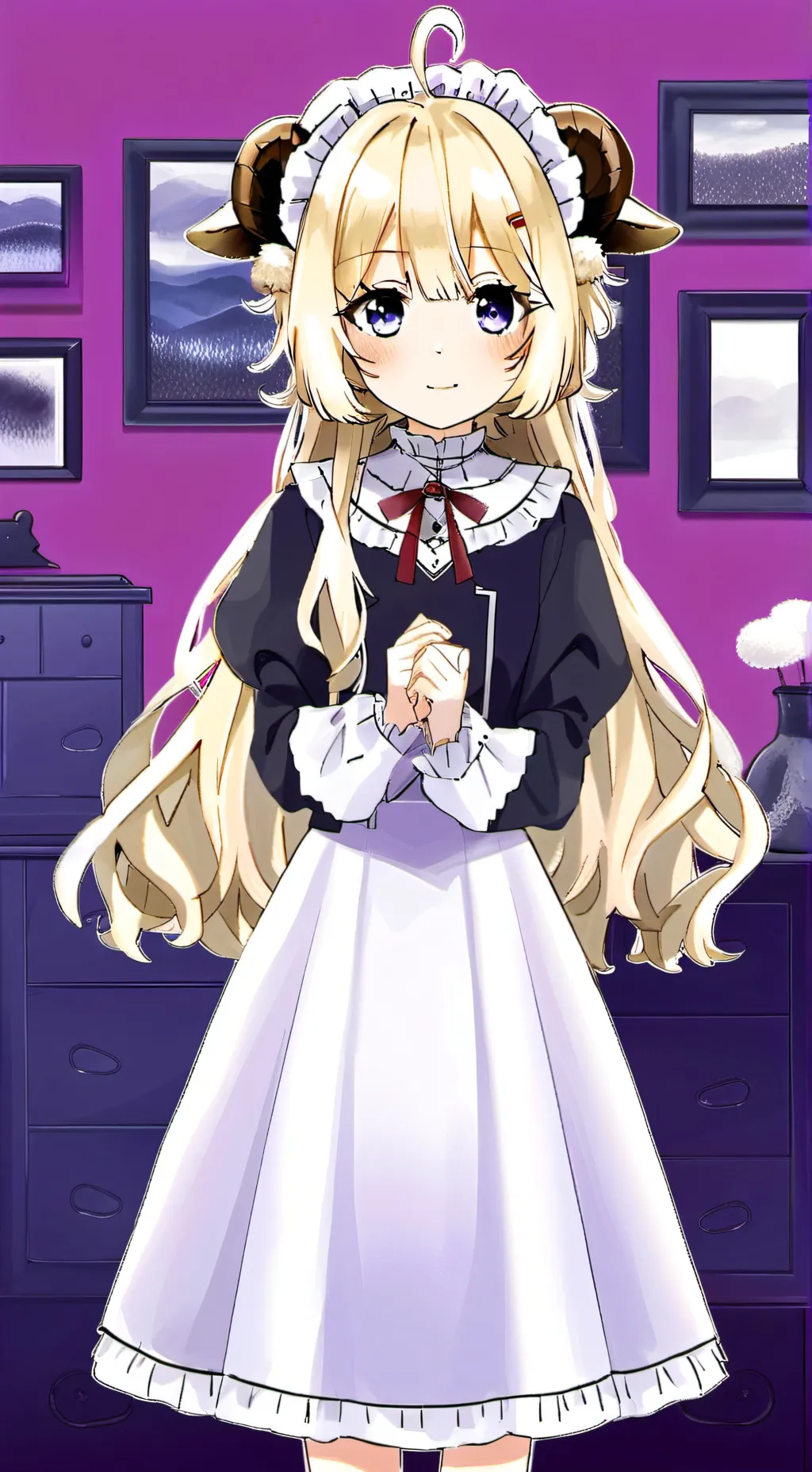 ai character: Tsunomaki Watame background
