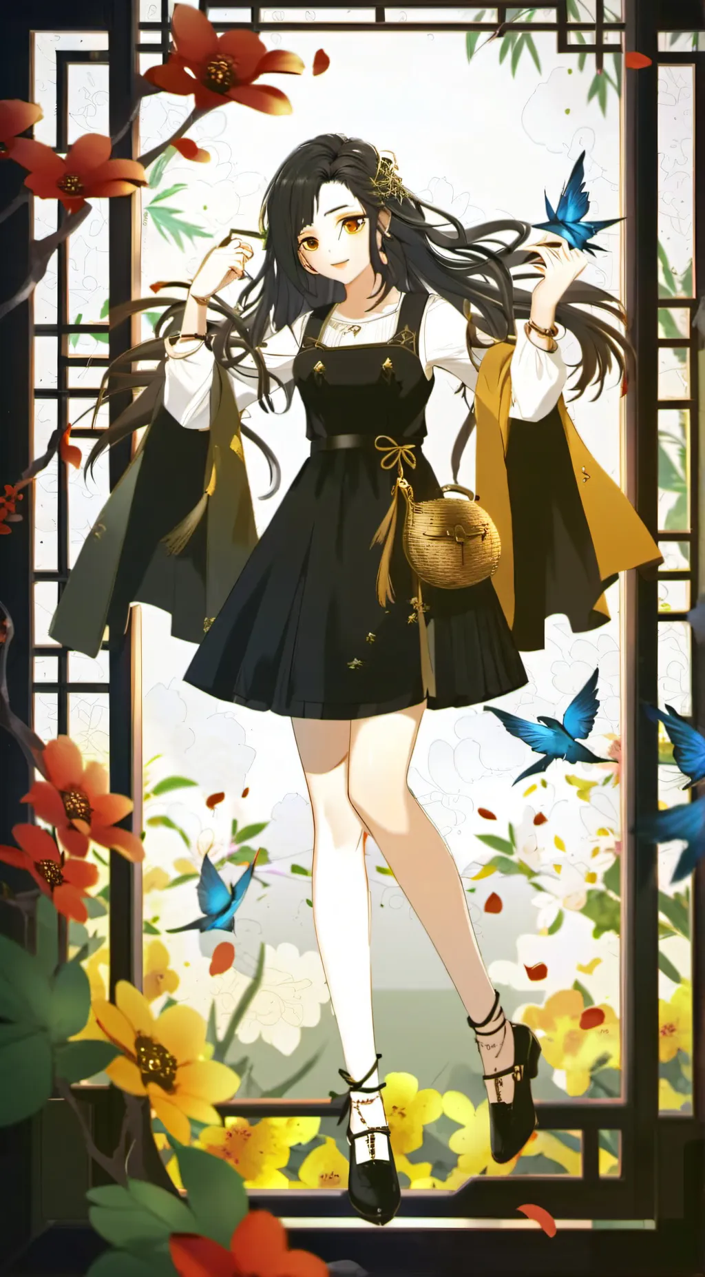 ai character: Nell  rendo  background